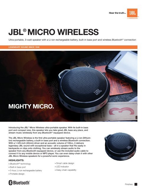 JBL® Micro WireLess - JBL.com