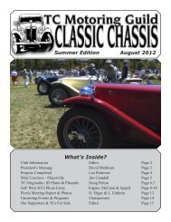 Summer Edition August 2012 What's Inside? - TC Motoring Guild