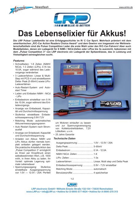 Das Lebenselixier für Akkus! - Airmix