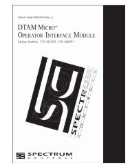 2707-UM002C-EN-P, DTAM Micro Operator Interface - Spectrum ...