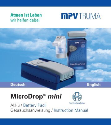 MicroDrop® mini - MPV MEDICAL GmbH