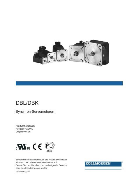 DBL/DBK-Servomotoren Manual - Maccon.de