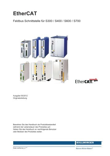 ServoStar300/400/600/700 EtherCAT Handbuch - Maccon.de