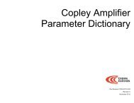 Copley amplifier parameter dictionary - Maccon.de