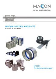 Motoren, Controller & Automation - our products for ... - Maccon.de