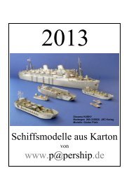 Schiffsmodelle aus Karton www.p@pership.de