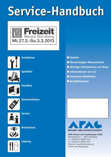 Servicehandbuch (Download pdf ) - Freizeit Messe Nürnberg