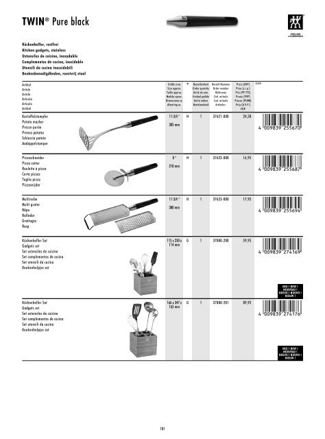 Scarica catalogo PDF - AF coltelli