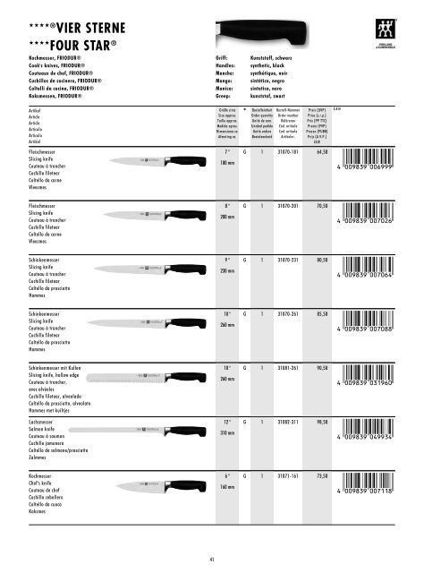 Scarica catalogo PDF - AF coltelli