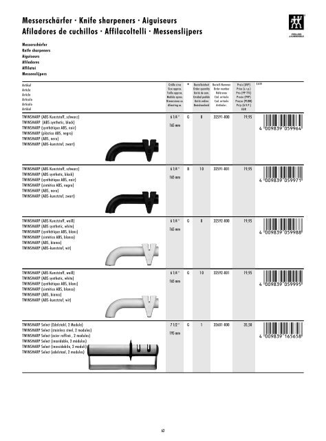 Scarica catalogo PDF - AF coltelli