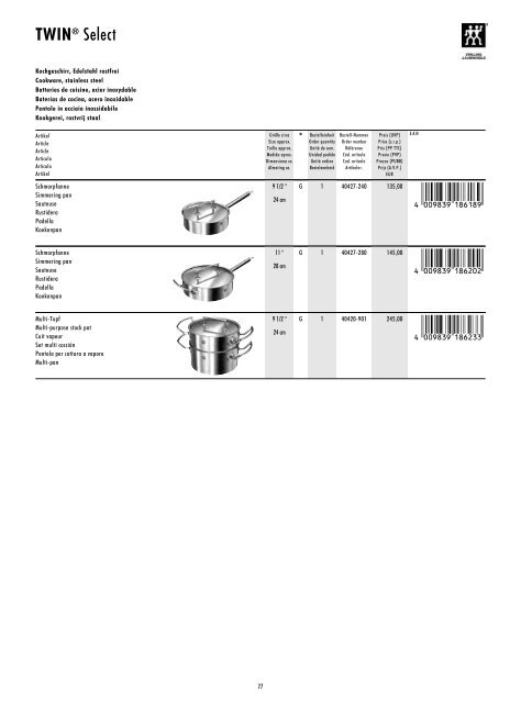 Scarica catalogo PDF - AF coltelli