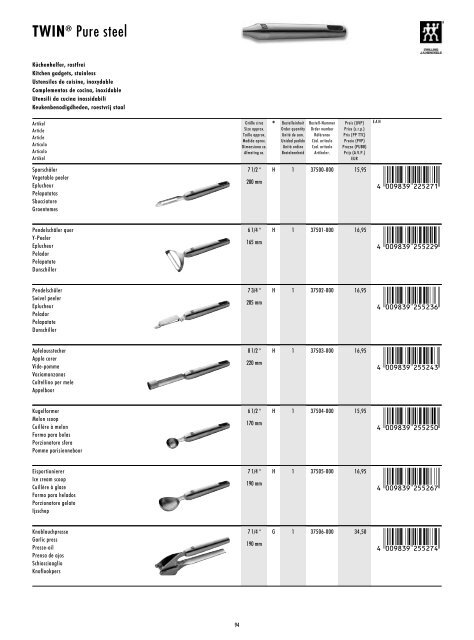Scarica catalogo PDF - AF coltelli
