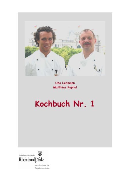 Kochbuch Nr. 1 - Vertretung des Landes Rheinland-Pfalz