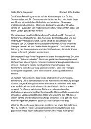 Krebs-Reha-Programm Dr.med. John Switzer Das Krebs-Reha ...