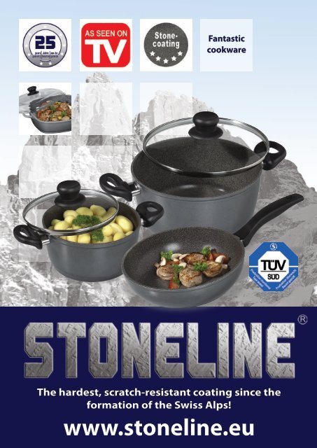 Stoneline® with stainless steel handles