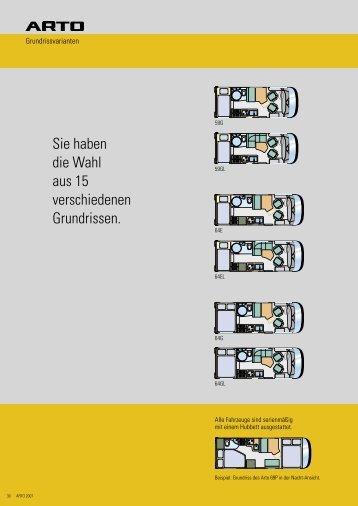 Sie haben die Wahl aus 15 verschiedenen Grundrissen.