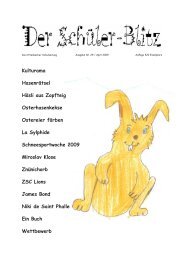 Ausgabe 29 / April 2009 - Primarschule Ottenbach