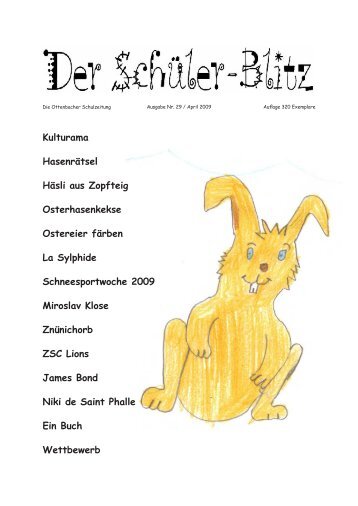 Ausgabe 29 / April 2009 - Primarschule Ottenbach