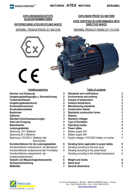 motoren atex motors seramel explosionsgeschützte ...