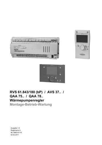 3.2 Wärmepumpenregler RVS 61.843