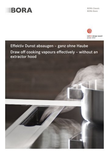 Effektiv Dunst absaugen – ganz ohne Haube Draw off ... - Suter