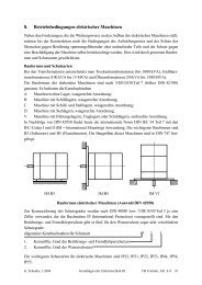 Betriebsbedingungen elektrischer Maschinen - FB E+I: Home