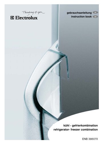 ENB 38607X kühl - gefrierkombination refrigerator- freezer ...