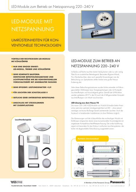 LED-MODULE MIT NETZSPANNUNG - Vossloh