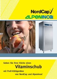 Profi-Kühlgeräte von NordCap und Alpeninox | Geben Sie Ihrer ...
