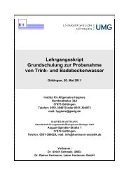 Lehrgangsskript Grundschulung zur Probenahme von Trink- und ...