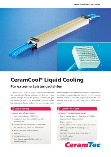 CeramCool Liquid Cooling - CeramTec