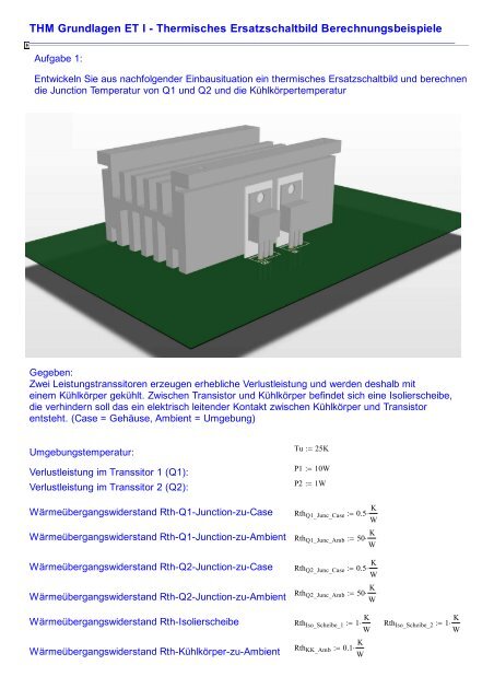 Formel-Berechnung-ThermischerErsatzschaltbilder - StudiumPlus