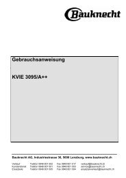 Gebrauchsanweisung KVIE 3095/A++ - Bauknecht-mam.ch