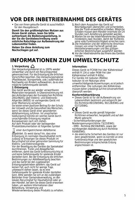 Gebrauchsanweisung KRA 2510 Optima - Bauknecht-mam.ch