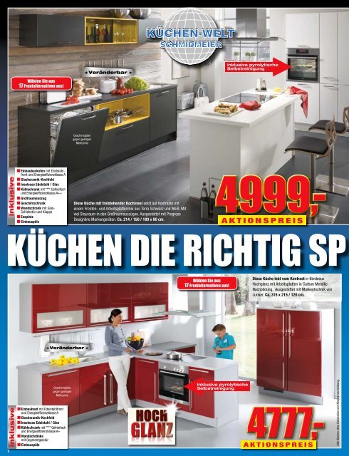 ohne Mehrpreis! - Küchenwelt Schmidmeier
