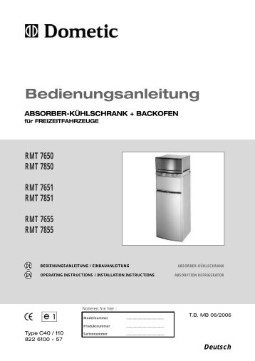 kühlschrank dometic rm 7655 l