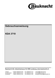 Gebrauchsanweisung KDA 3710 - Bauknecht