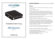 Anleitung HD-silencer online ... - Silentmaxx
