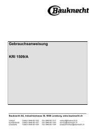 Gebrauchsanweisung KRI 1509/A - Bauknecht-mam.ch