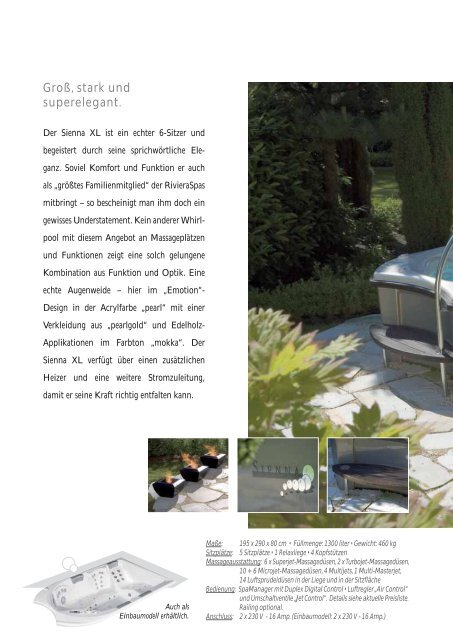 Riviera Pool Portable Spas Katalog - Wellness und Fun ...