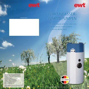 WARMWASSER- WÄRMEPUMPEN - EWT