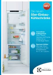 Die neuen 55er-Einbau- Kühlschränke - Electrolux