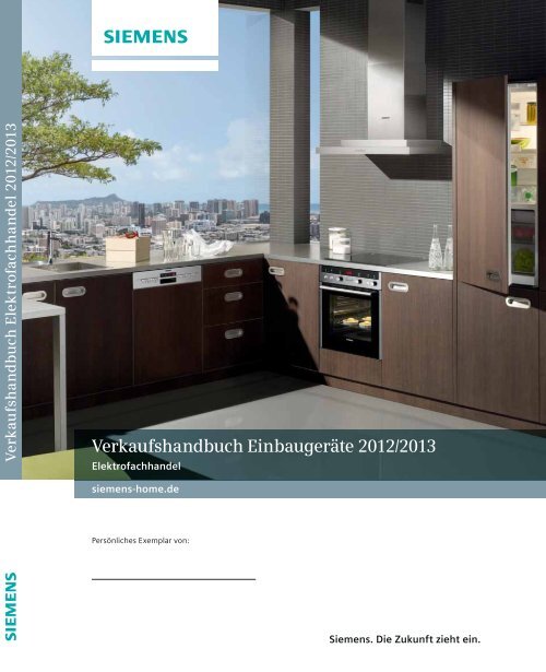Verkaufshandbuch Einbaugeräte 2012/2013 - Siemens