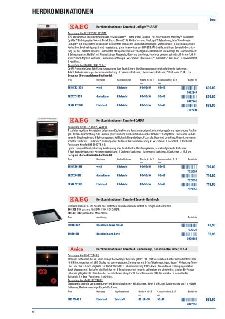 Hausgeräte-Programm - Elektro Kajetan Huber