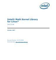 Intel MKL User's Guide - democritos