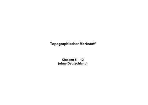 Topographischer Merkstoff