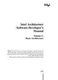 Intel Architecture Software Developer's Manual - Intel Communities