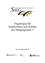 StEG Fragebogen Schüler/innen der Sekundarstufe I Welle - DaQS