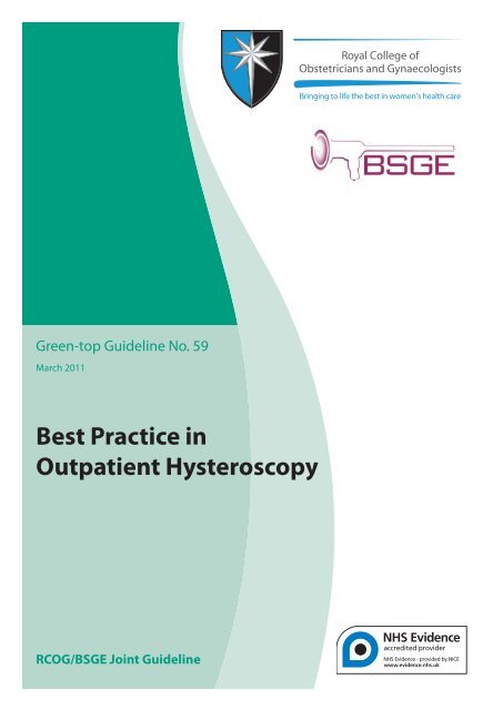Best Practice in Outpatient Hysteroscopy - British Society for ...