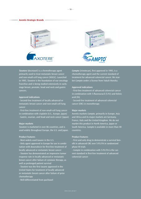 Annual Report 2003 Aventis - Sanofi